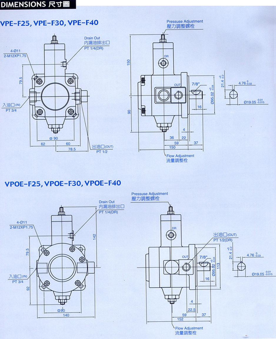 ߮VPE VPOEҶƬóߴͼVPE-25 VPE-30 VPE-40 VPOE-25 VPOE-30 VPOE-40